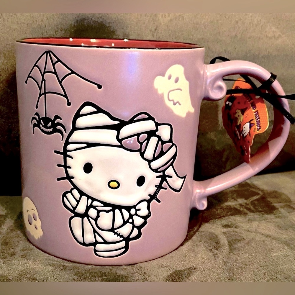 Hello Kitty Halloween Mummy Ceramic Mug, New